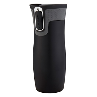 Contigo Thermo Drinking Bottle Autoseal West Loop Stainless Steel 470ml (drip-free, keeps cold/hot for hours) matt black